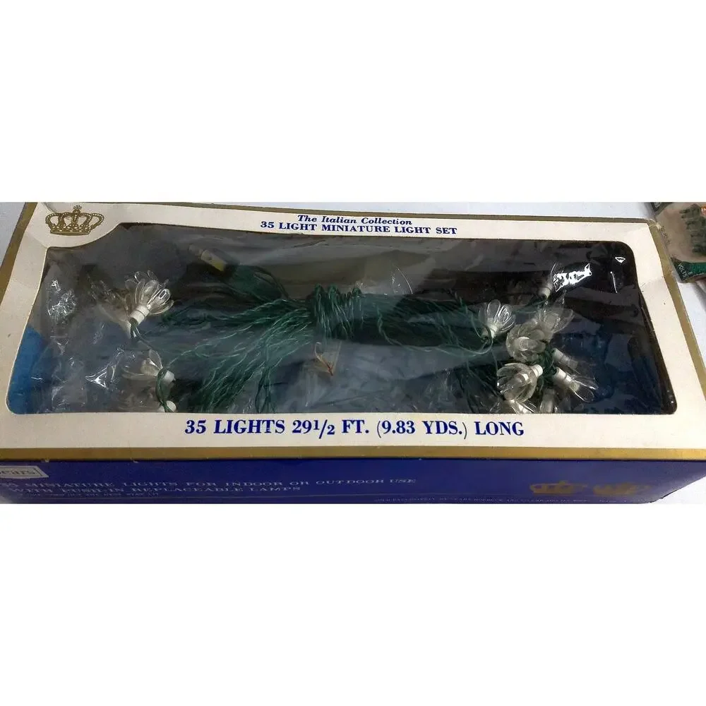 Vintage Sears The Italian Collection 35 Miniature Light Set